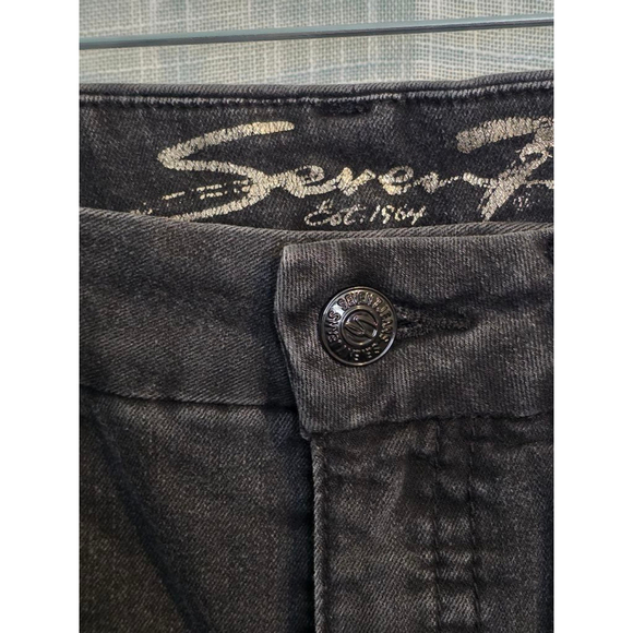 Women's Seven7 Black Distressed Jeans Size 12 - Picture 5 of 7